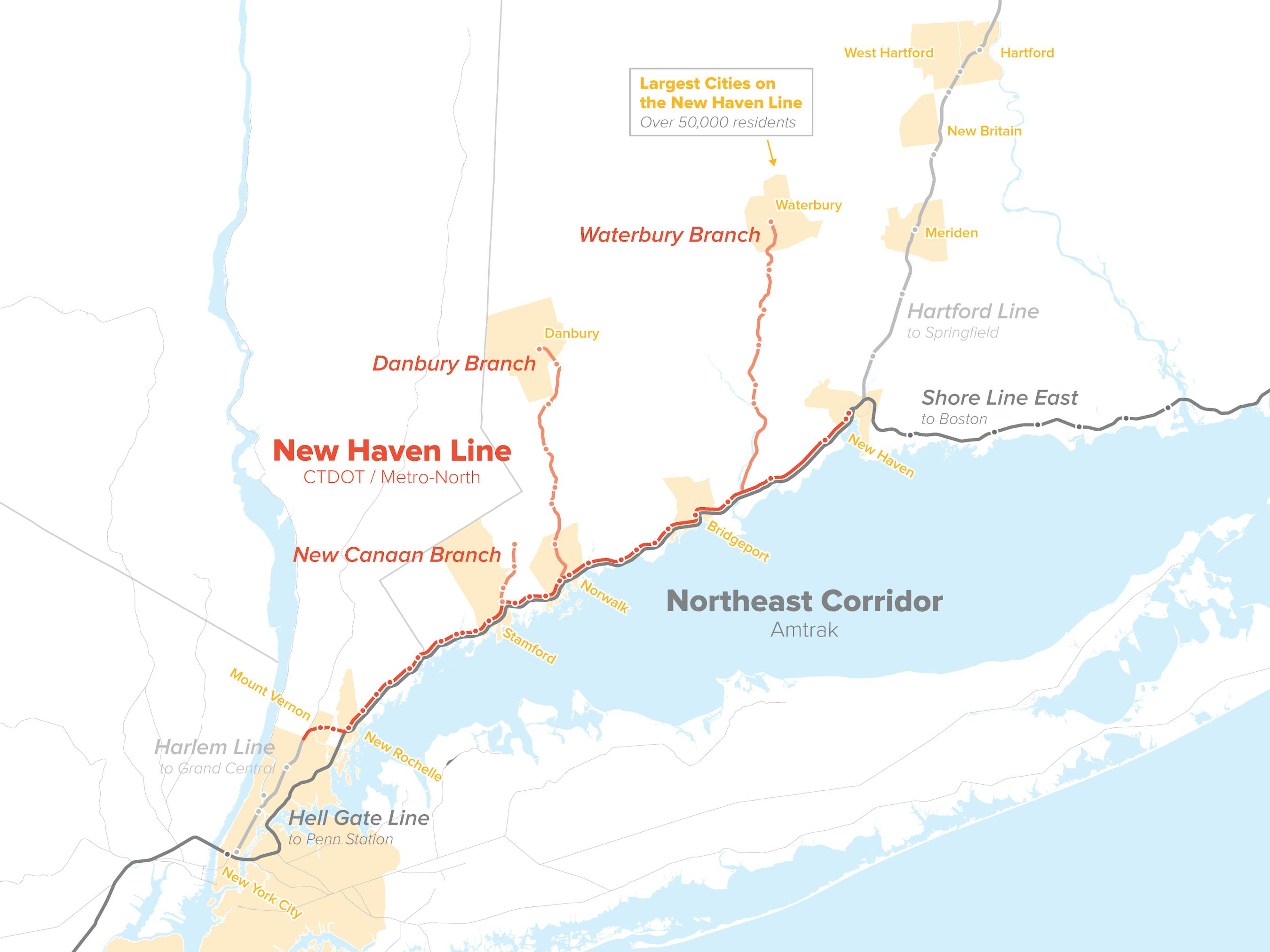 2014 MNR New Haven Line Map